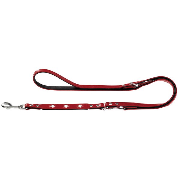 Verstellbare Führleine Swiss 18/200 Rot-Schwarz